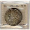 Image 1 : 1896 US Silver $1 ICCS MS64.  A nice coin with ra