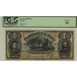 DC-13c 1898 $1 #025847 PCGS VF30, A solid and sha