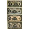 Image 1 : Lot of four 1935 "English"  notes : BC-1 $1, BC-3
