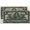 Image 1 : BC-21d, 1937 $1. Lot of two consecutive Choice Or