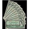 Image 1 : Consecutive run of 9 BC-37aA 1954 $1 Beattie-Coyn