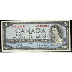 BC-39bA 1954 $5 Beattie-Rasminski #*NX0103373  AU