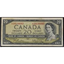 BC-41bA  1954 $20 Beattie-Rasminski *A/E0138683