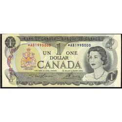 BC-46aA 1973 $1 #*AB1995000.  Extremely RARE repl