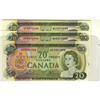 Image 1 : Error notes, BC-50b 1969 $20, lot of 3 notes one