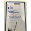 Image 2 : Stainless Steel Tumbler Drinking Straws (2 x 6)