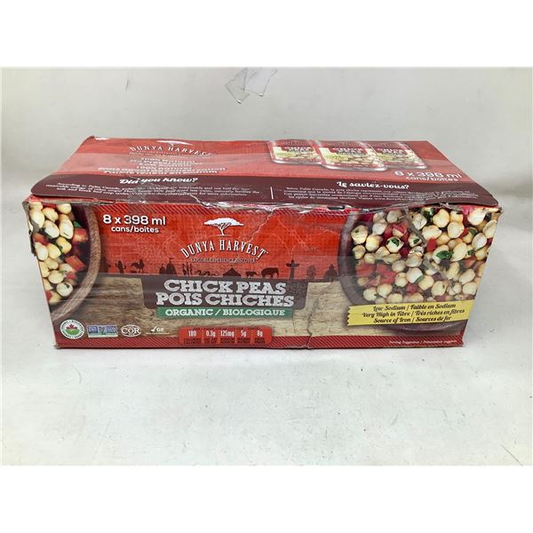 Dunya Harvest Organic Chick Peas (8 x 398ml)