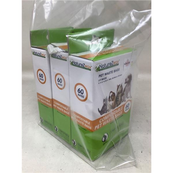 NatureZway Pet Waste Bags (3 x 60)