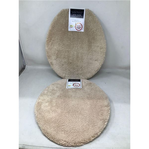 Wamsutta Cotton Reversible Bath Rug (2- universal lid Covers)