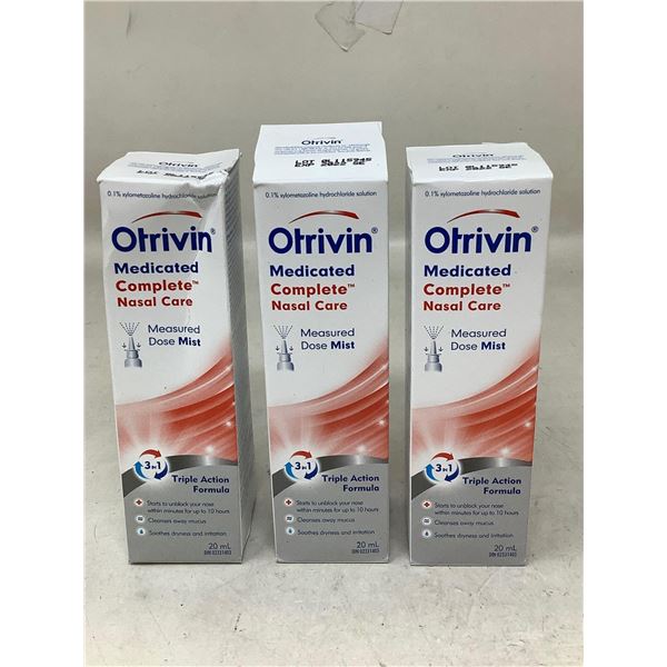 Otrivin Medicated Complete Nasal Care (3 x 20ml)