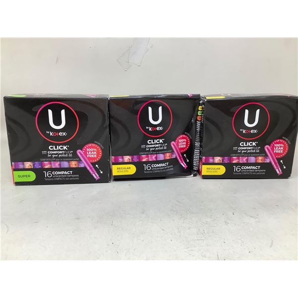U by Kotex Assorted tampons (3 x 16)