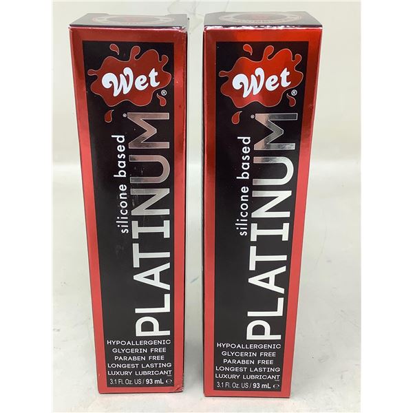 Wet Platinum Silicone Based Lubricant (2 x 93ml)