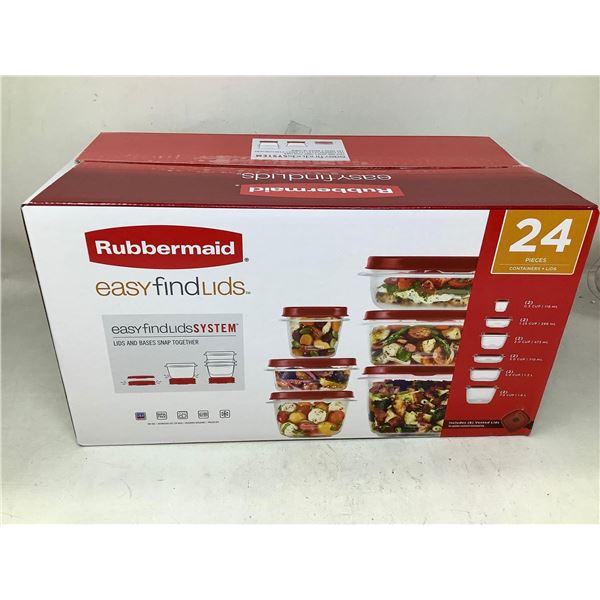 Rubbermaid Easy Find Lids (24 Pieces)