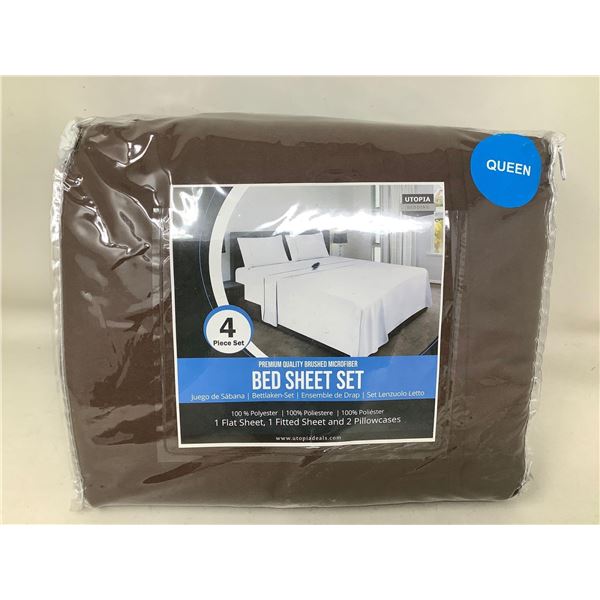 Utopia Bedding- Microfiber Bed Sheet Set (Queen)