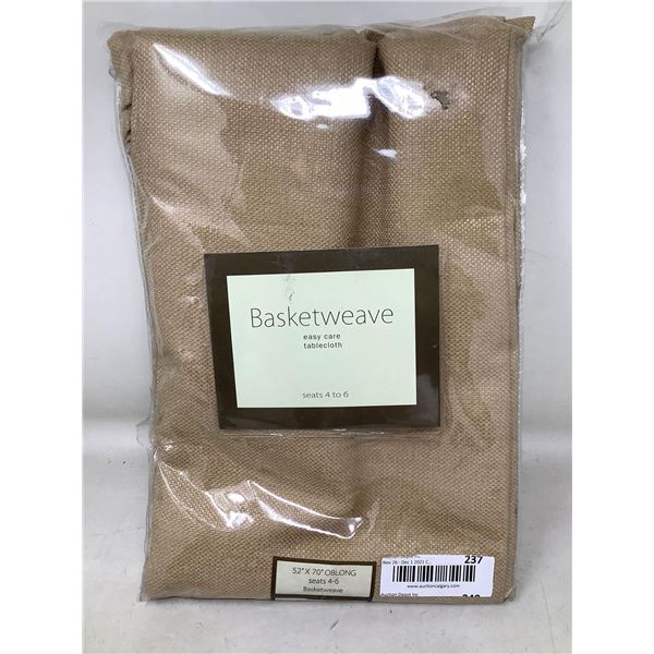 Oblong Basketweave Tablecloth (52in x 70in)