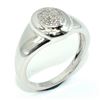 Image 3 : Silver Diamond(0.2ct) Rhodium Plated Ring (~weight 2.95g) (Estimated Selling Price from $54 to $108)