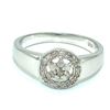 Image 1 : Silver Diamond(0.3ct) Rhodium Plated Ring (~weight 2.8g) (Estimated Selling Price from $51 to $102)