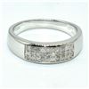 Image 1 : Silver Diamond(0.25ct) Rhodium Plated Ring (~weight 3.75g) (Estimated Selling Price from $69 to $138