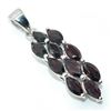 Image 2 : Silver Garnet(3.3ct) Rhodium Plated Pendant (~weight 2.9g)