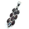 Image 3 : Silver Garnet(3.3ct) Rhodium Plated Pendant (~weight 2.9g)