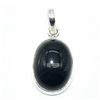 Image 1 : Silver Black Onyx(8.1ct) Rhodium Plated Pendant (~weight 3.75g)