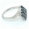Image 2 : Silver Blue Sapphire(1.8ct) Rhodium Plated Ring (~weight 3.15g)