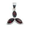 Image 1 : Silver Garnet(1.85ct) Rhodium Plated Pendant (~weight 1.9g)