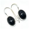 Image 2 : Silver Black Onyx(12.5ct) Hand Made Earrings (~weight 6.25g) (Estimated Selling Price from $30 to $6