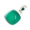 Image 2 : Silver Green Onyx (5.45ct) Hand Made Pendant (~weight 3.4g)