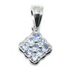 Image 1 : Silver Tanzanite(0.9ct) Rhodium Plated Pendant (~weight 2.05g)