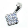 Image 3 : Silver Tanzanite(0.9ct) Rhodium Plated Pendant (~weight 2.05g)