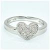 Image 1 : Silver Diamond(0.25ct) Rhodium Plated Ring (~weight 1.8g) (Estimated Selling Price from $33 to $66)
