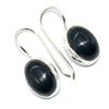 Image 2 : Silver Black Onyx(15.3ct) Hand Made Earrings (~weight 6.15g)