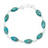 Image 1 : Silver Blue Copper Turquoise(17.1ct) Hand Made Bracelet (~weight 7.25g) (Estimated Selling Price fro