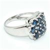 Image 2 : Silver Blue Sapphire(2.7ct) Rhodium Plated Ring (~weight 5.4g) (Estimated Selling Price from $42 to 