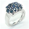 Image 3 : Silver Blue Sapphire(2.7ct) Rhodium Plated Ring (~weight 5.4g) (Estimated Selling Price from $42 to 