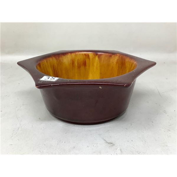 Vintage Blue Mountain Pottery Canada- Hexagon Bowl
