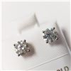 Image 1 : 14K White Gold White Moissanite(1.12ct) Earrings (~Size )(Ring is resizable for $40) (~length inches
