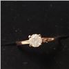 Image 1 : 10K Rose Gold Diamond (0.42Ct,I2,G) Ring (~Size 6)(Ring is resizable for $40) (~length inches) (~wei