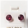 Image 1 : 10K Yellow Gold Ruby(2.1ct) Earrings (~Size )(Ring is resizable for $40) (~length inches), Made in C