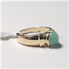 Image 2 : Silver Emerald(1.2ct) Ring (~Size )(Ring is resizable for $40) (~length inches), Suggested Retail Va