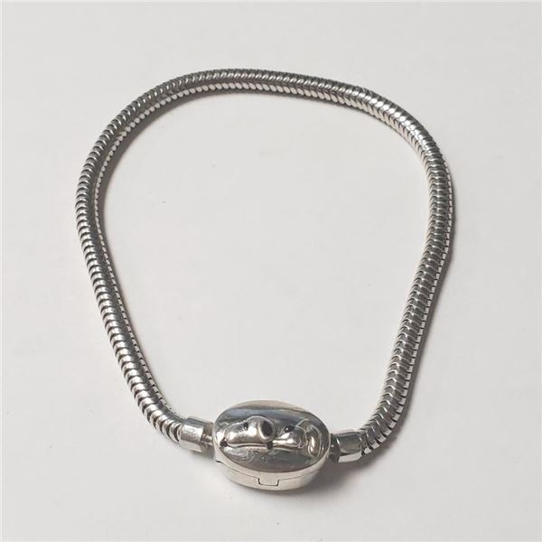 Silver 7" Apx 9G Bracelet (~Size )(Ring is resizable for $40), Suggested Retail Value $120