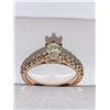 Image 1 : Ladies 14K Rose Gold Pear cut Solitiaire Si-i grade 1.16 carat Engagement ring with APPRAISAL CERTIF