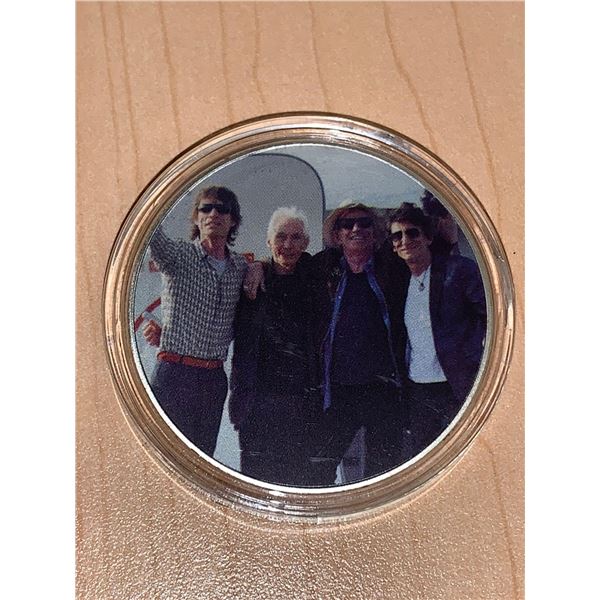 Rolling Stones commemorative NEW Cased Collector Coin- Stocking Stuffer Alert