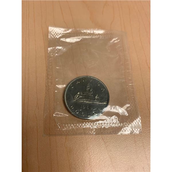 Royal Canadian Mint issued 1968 vintage dollar sealed