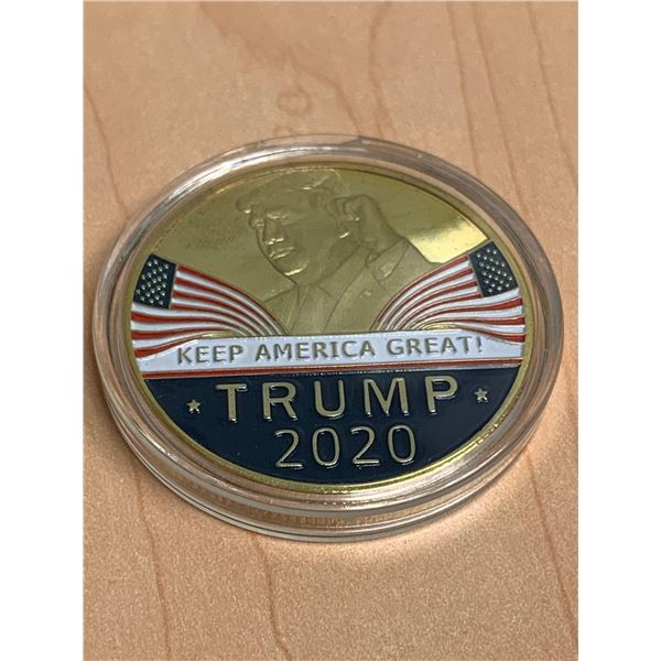 TRUMP 2020 keep america great collector token NEW in case - Stocking Stuffer Alert