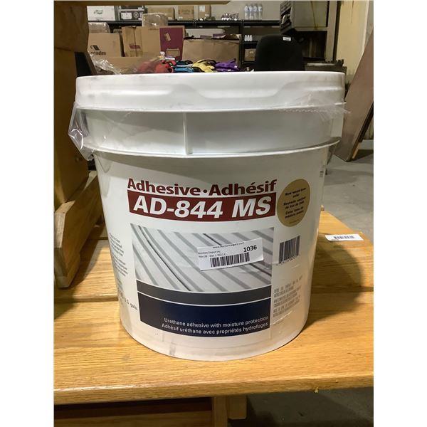 15 L AD-844 MS Urethane Adhesive with moisture protection. Wood Tone Color