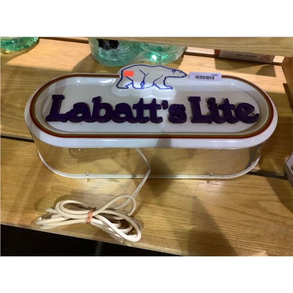 Hanging Labatt's Blue Electric Pub Light Box