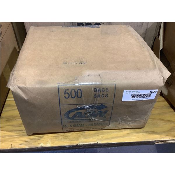 500 Small Sized A&W Brown Paper Bags