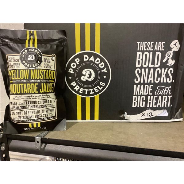 Pop Daddy Pretzel Sticks - Yellow Mustard 12X212g